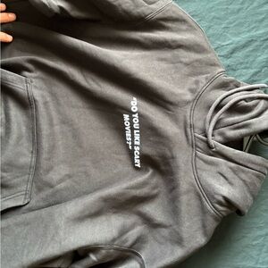 H&M Gray Hoodie with White Text